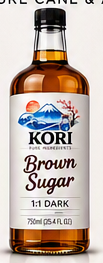 Bottle of Kori Brown Sugar Syrup, 1:1 dark