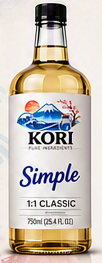 Bottle of Kori Simple Syrup, 1:1 classic